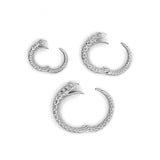 Medium Snake Invisible Clasp with Champagne Diamond Eyes