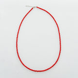 Tiny Round Italian Coral Strand