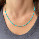 Tiny Round Multicolor Green Turquoise Strand