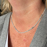 Tiny Round Ombre Amazonite Strand
