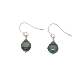 Small Gray Tahitian Pearl Earrings