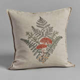Medium Pillow (Mushrooms and Ferns)