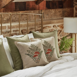 Medium Pillow (Mushrooms and Ferns)
