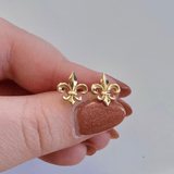 Medium Fleur de Lis Stud Earrings