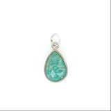 Channel Set Pear Shape Pendant