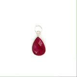 Channel Set Pear Shape Pendant