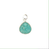 Channel Set Heart Shape Pendant