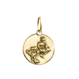Aquarius Zodiac Charm in 18K Gold
