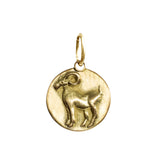 Aries Zodiac Charm in 18K Gold
