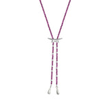 Signature Cleat Gemstone Bolo Necklace