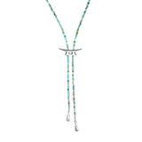 Signature Cleat Gemstone Bolo Necklace