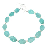 Oval Beaded Gemstone Bracelet