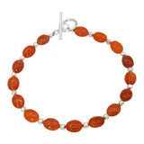 Oval Beaded Gemstone Bracelet