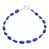 Oval Beaded Gemstone Bracelet