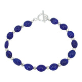 Oval Beaded Gemstone Bracelet