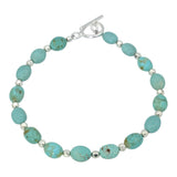 Oval Beaded Gemstone Bracelet