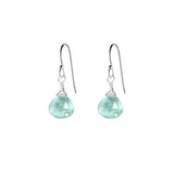 Single Drop Gemstone Earrings (Heart Shape)