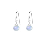 Single Drop Gemstone Earrings (Heart Shape)