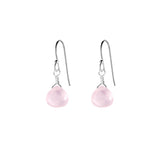 Single Drop Gemstone Earrings (Heart Shape)