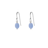 Single Drop Gemstone Earrings (Oval Shape)