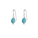 Single Drop Gemstone Earrings (Oval Shape)