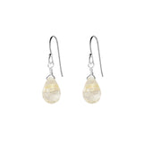 Single Drop Gemstone Earrings (Pear Shape)