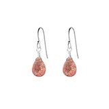 Single Drop Gemstone Earrings (Pear Shape)