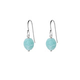 Single Drop Gemstone Earrings (Oval Shape)