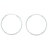Sterling Silver Endless Hoop Earrings