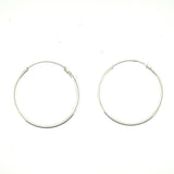 Sterling Silver Endless Hoop Earrings