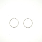 Sterling Silver Endless Hoop Earrings