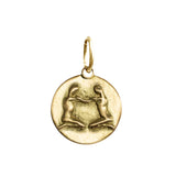 Gemini Zodiac Charm in 18K Gold