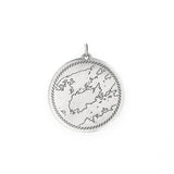 Grindstone Island Chart Pendant
