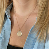 Medium Round Engravable Necklace