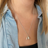 Double Zebra Mussel Necklace