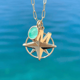 Large Compass Rose Charm