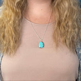 Large Chunky Turquoise Pendant