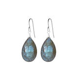 Single Drop Gemstone Earrings (Large Pear Shape)
