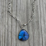 Large Chunky Labradorite Pendant