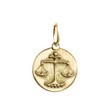 Libra Zodiac Charm in 18K Gold