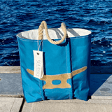 Medium Cleat Tote (Blue & Gold)