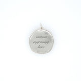 Medium Round Engravable Necklace