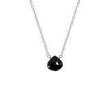 Single Drop Gemstone Necklace (Heart Shape)