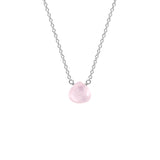 Single Drop Gemstone Necklace (Heart Shape)