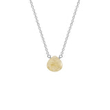 Single Drop Gemstone Necklace (Heart Shape)