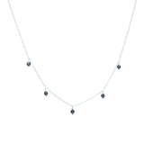 Rondelle Gemstone Multidrop Necklace