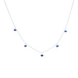 Rondelle Gemstone Multidrop Necklace