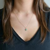 Organic Set Gemstone Charm