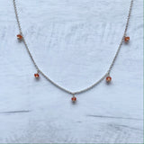 Rondelle Sapphire Multidrop Necklace