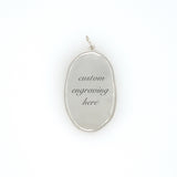 Oval Engravable Charm